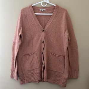 Madewell Pink Cardigan Sweater